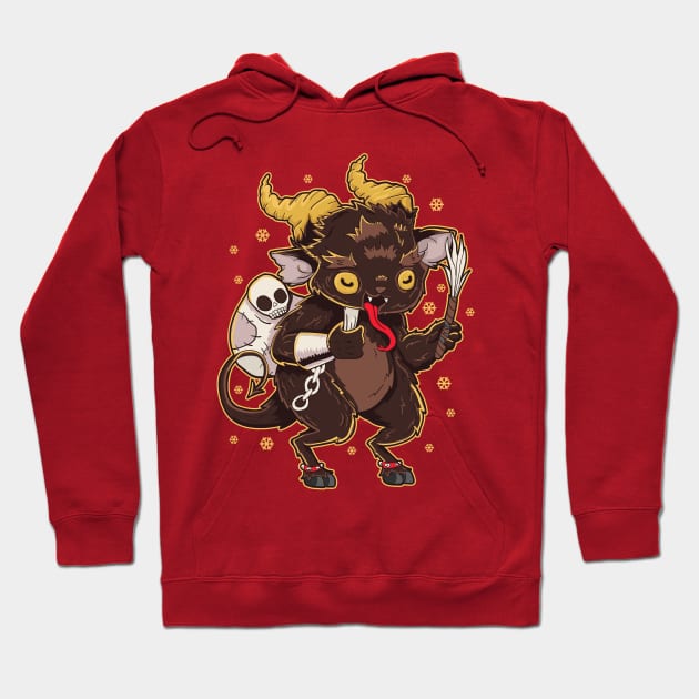 Baby Krampus Manga Kawaii Christmas Hoodie by E